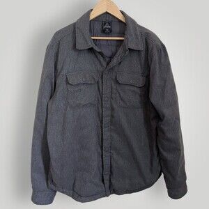 Men's Prana Button Down Showdown Shirt Charcoal Jacket XL